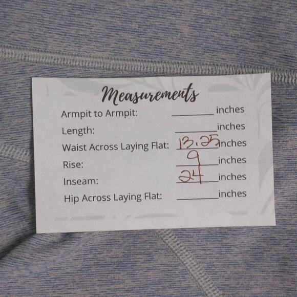 Outdoor Voices Leggings Gray Periwinkle Mid Rise Stretch Full Length Pocket M - Picture 9 of 9